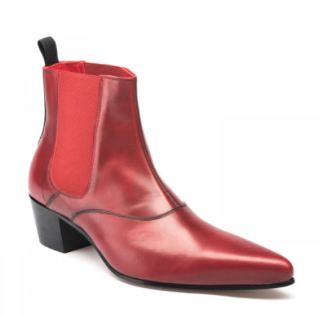 Beatwear Winkle Pickers Blood Red Leather