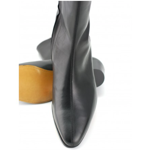 High Lennon Boot - Black Leather