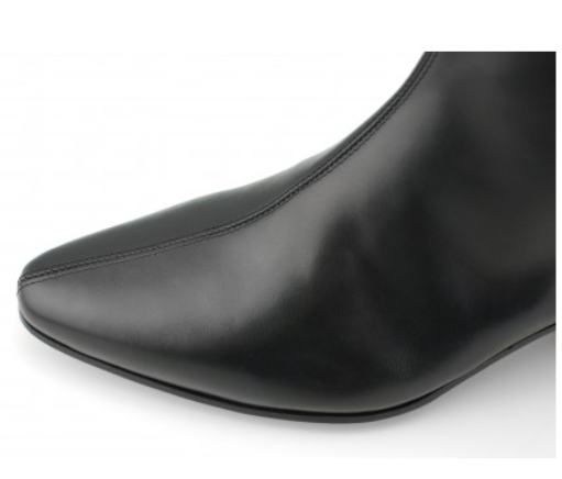 High Zip Boot - Black Leather