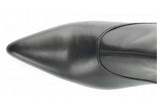 Winklepicker Boot - Black Leather