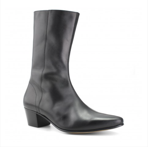 High Lennon Boot Black Leather