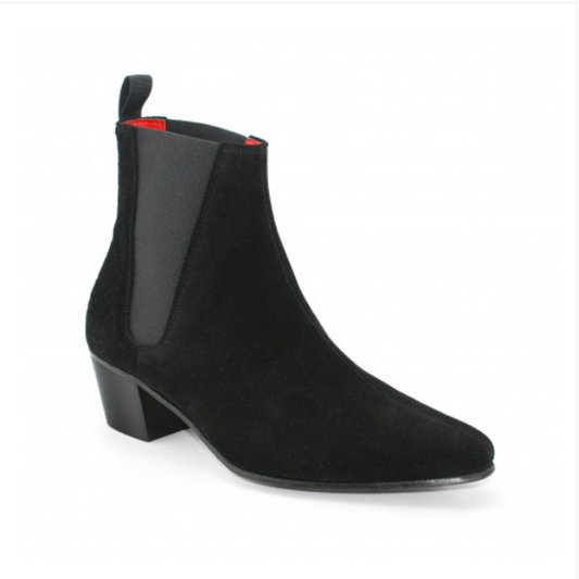 High Cavern Boot - Black Suede