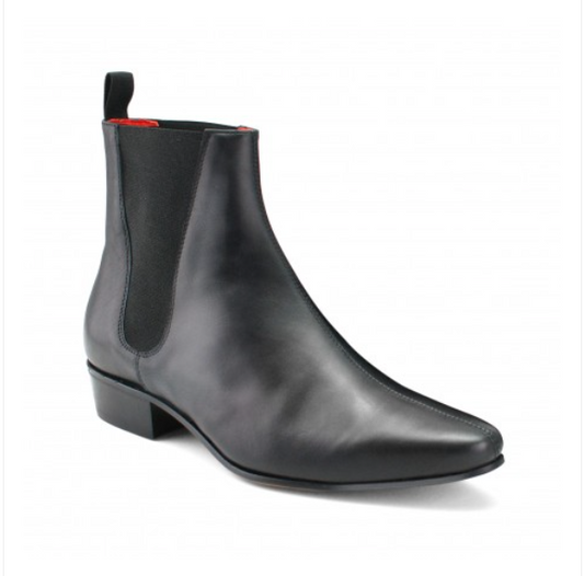 Low Cavern Boot - Black Leather