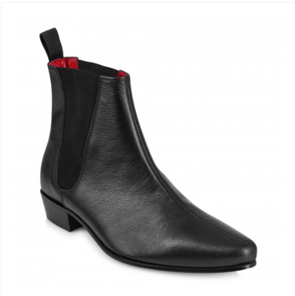 Low Cavern Boot - Black Grain Leather