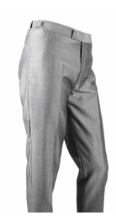Beatwear Silver Grey Sheen Drainpipe Trousers (HDN)