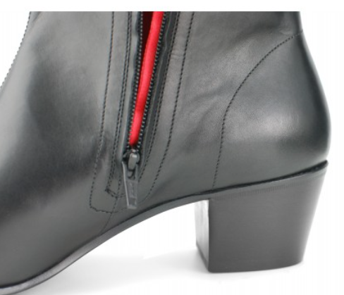 High Lennon Boot Black Leather