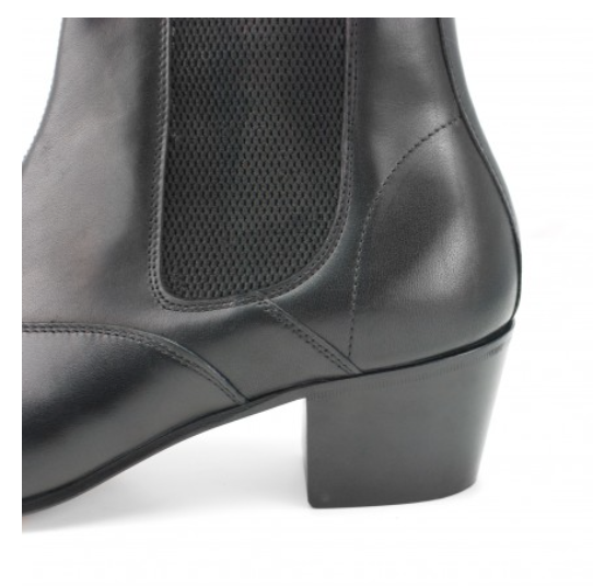 Winklepicker Boot - Black Leather