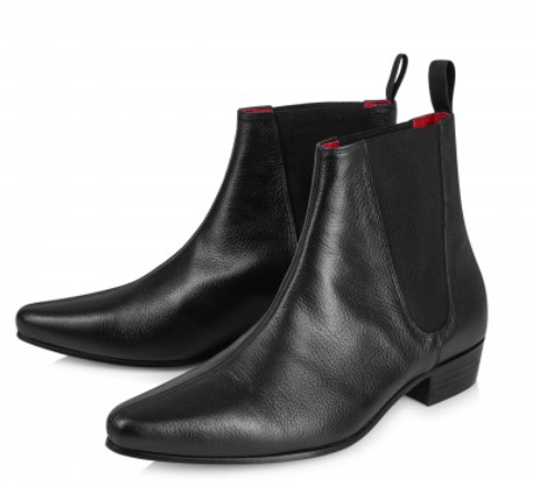 Low Cavern Boot - Black Grain Leather