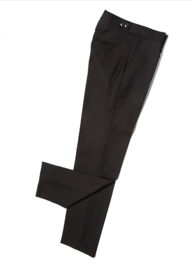 Drainpipe trousers in imitation leather  marccaincomen